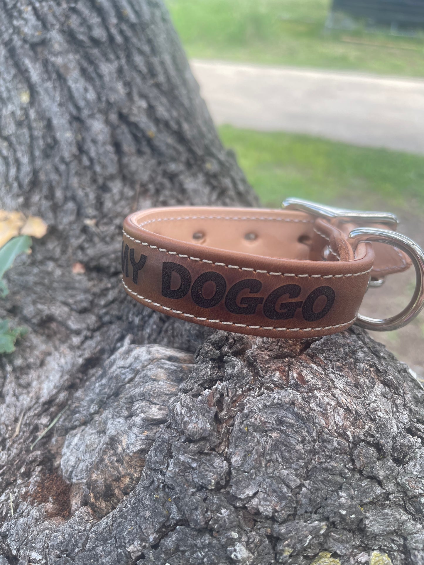 Custom handmade dog collar with personalization, name, variety of colors