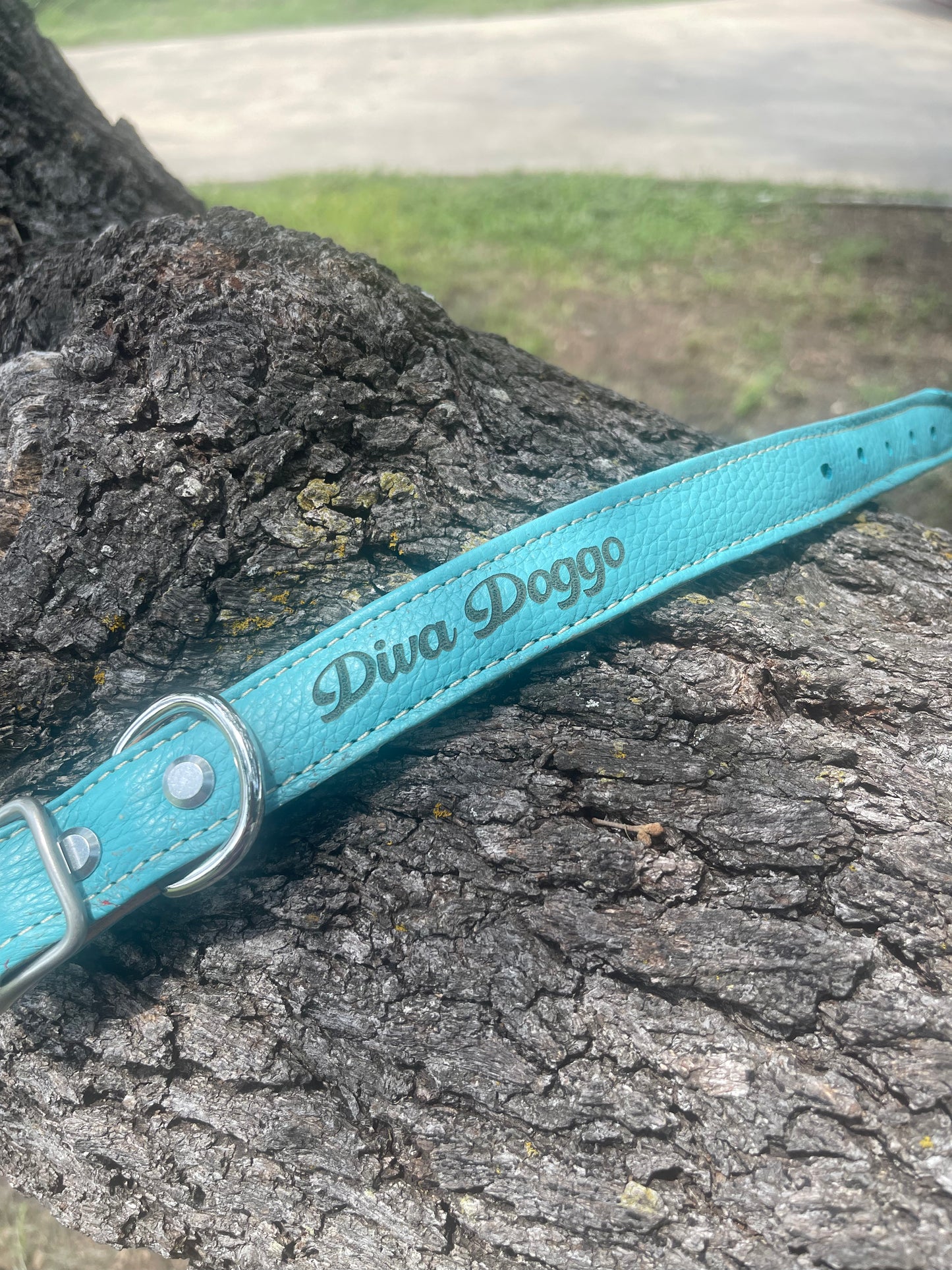 Custom handmade dog collar with personalization, name, variety of colors