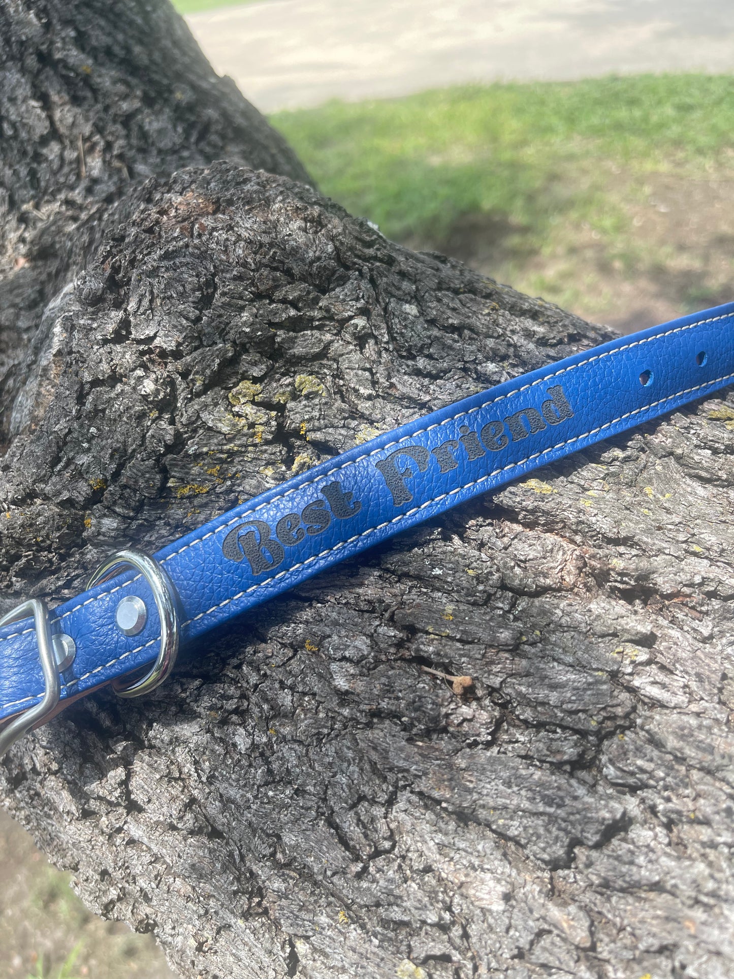 Custom handmade dog collar with personalization, name, variety of colors