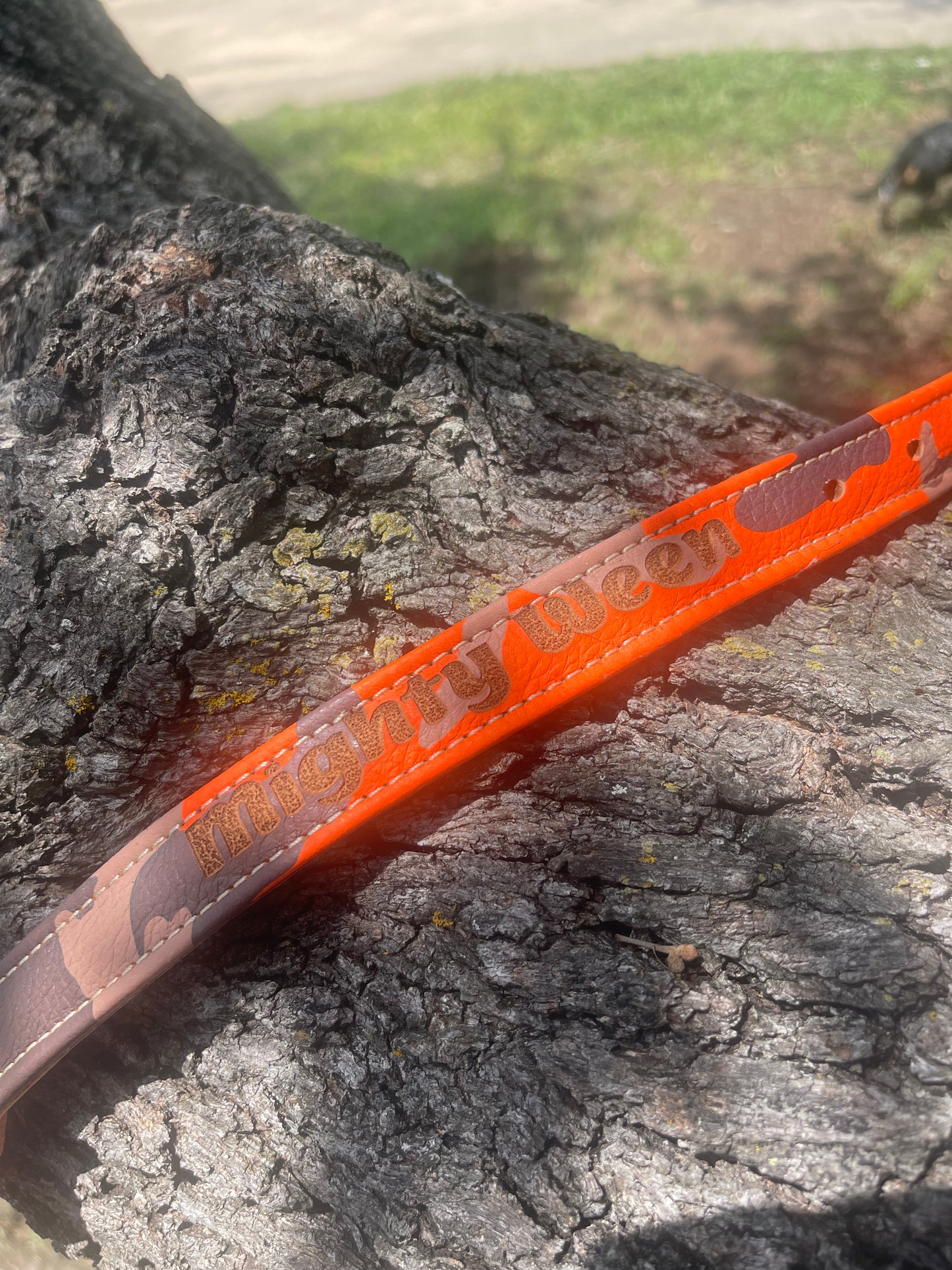 Custom handmade dog collar with personalization, name, variety of colors