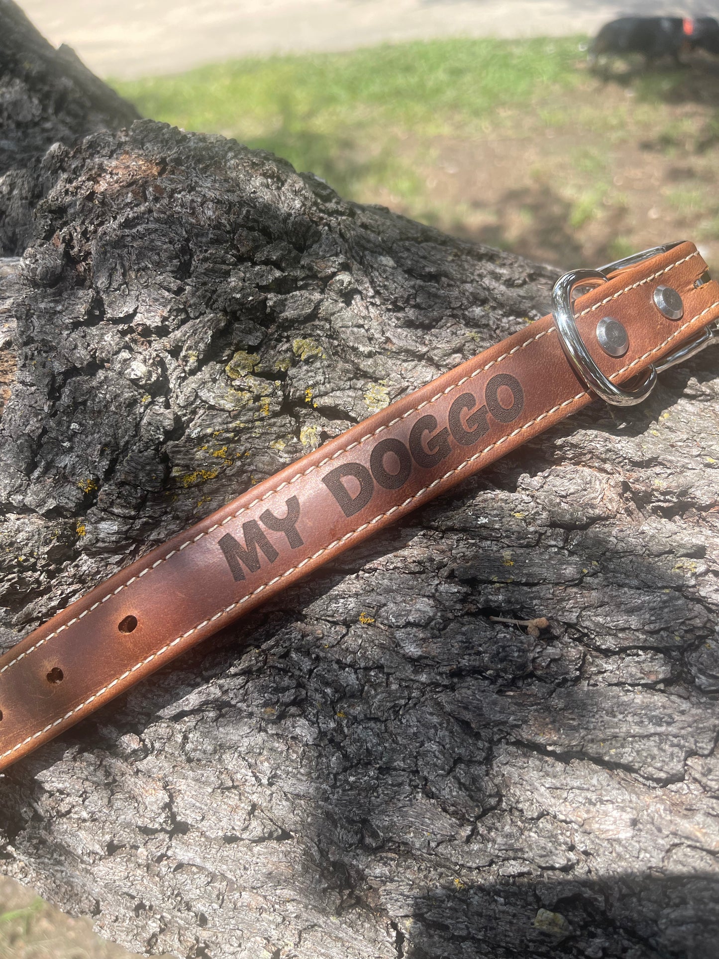Custom handmade dog collar with personalization, name, variety of colors
