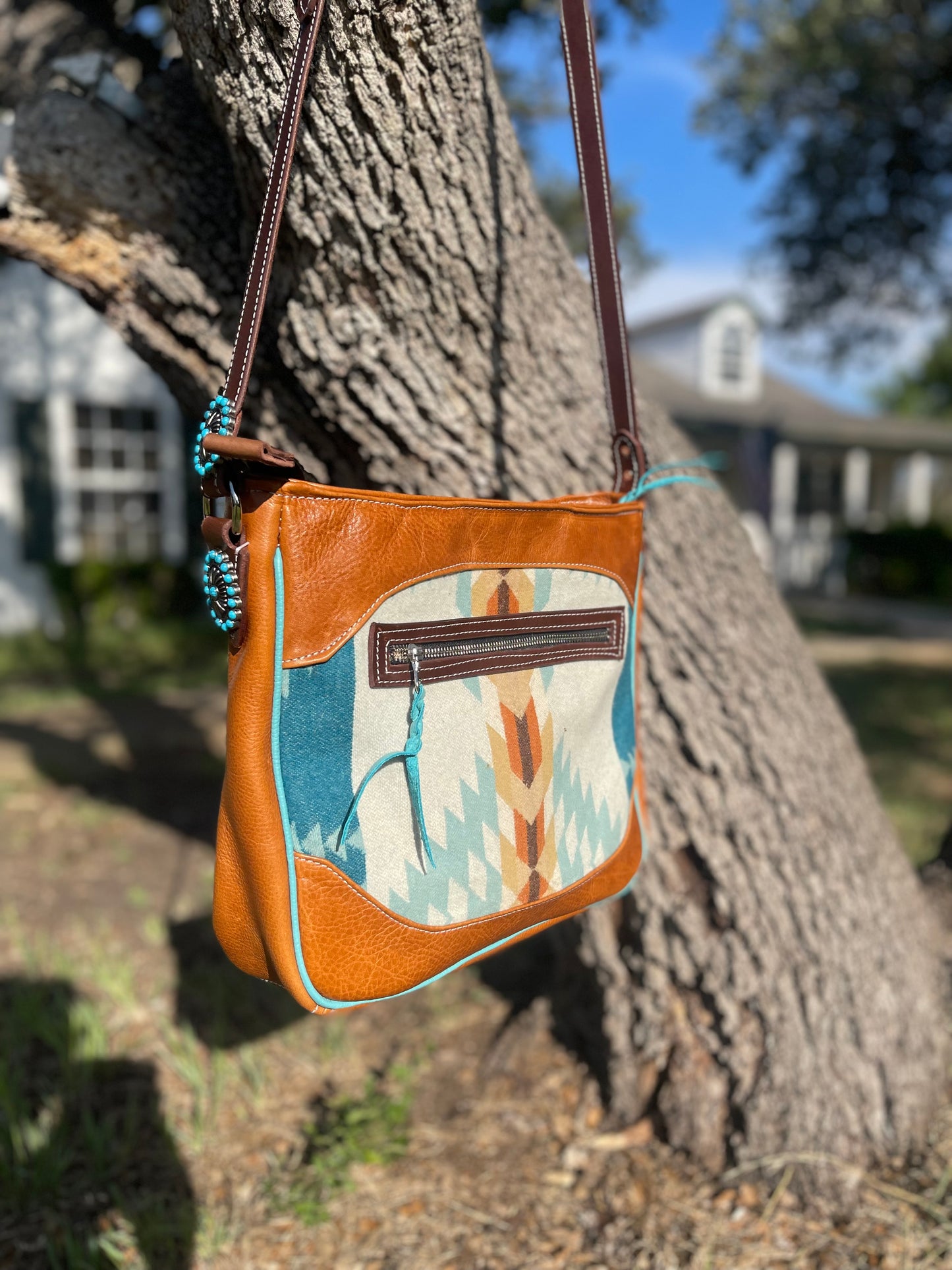 Concealed carry purse with Pendleton panel