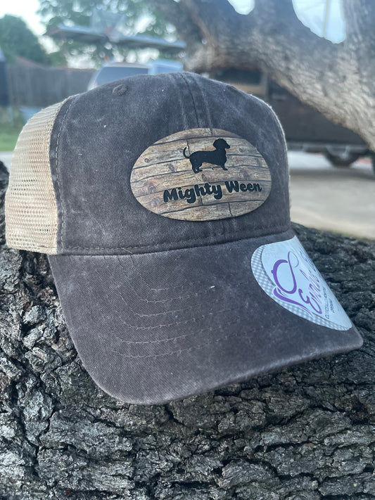 Dachshund Patch Pony Tail Hat