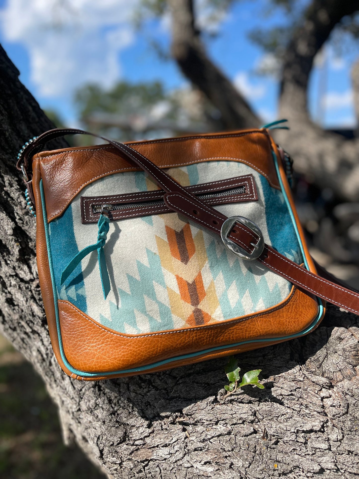 Concealed carry purse with Pendleton panel