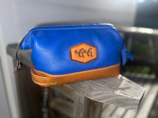 Custom blue shave kit