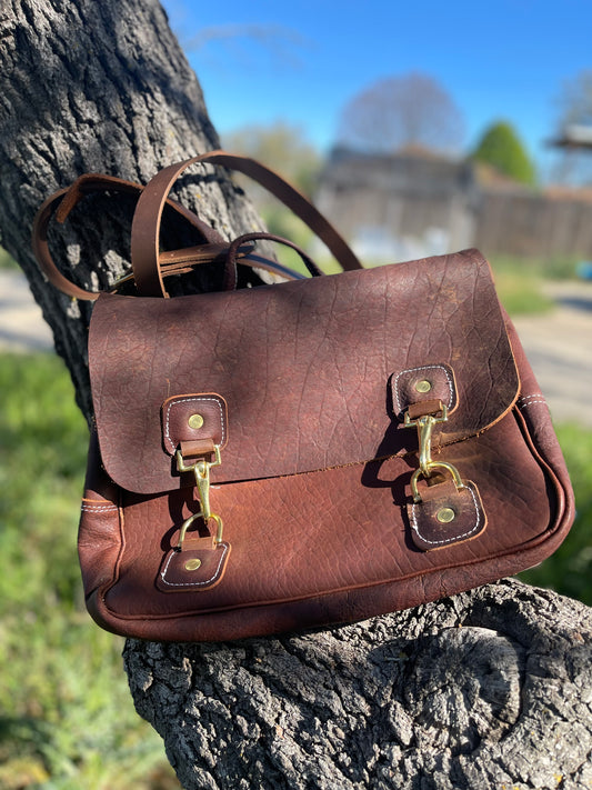 Leather satchel